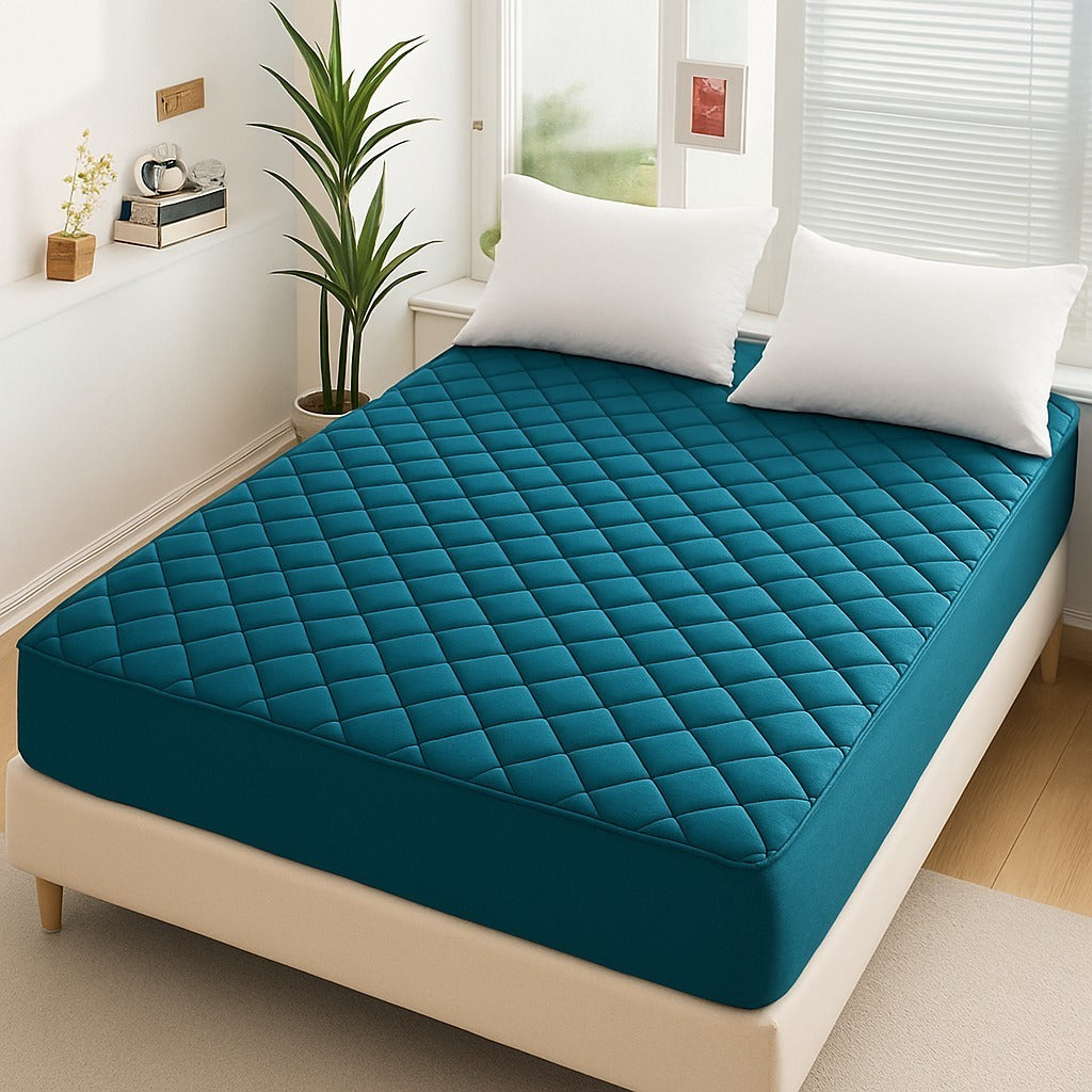 Microfiber Quilted Waterproof Mattress Protector - Zinc
